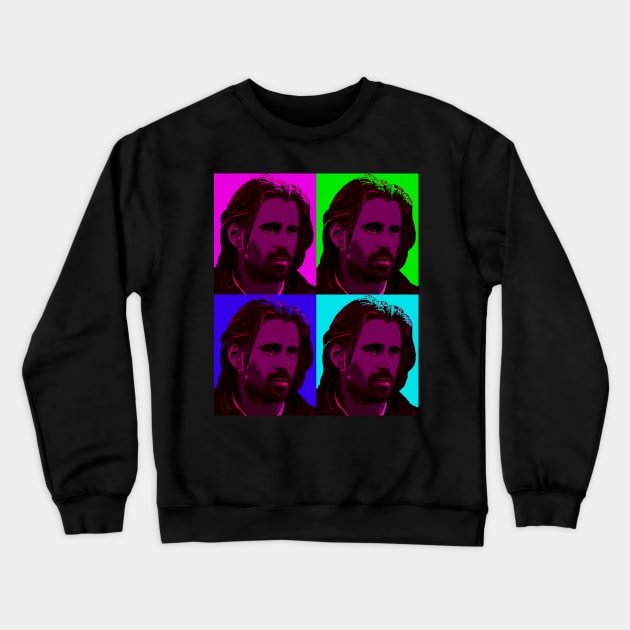 colin farrell Crewneck Sweatshirt by oryan80